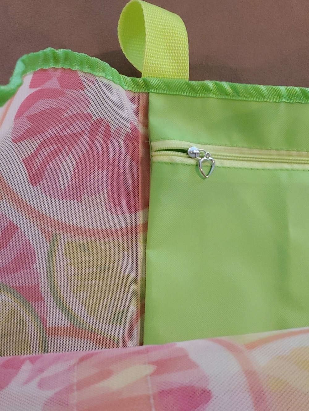 Fruit Slice Pattern Multi-pocket Utility Tote Bag - Picture 5 of 9